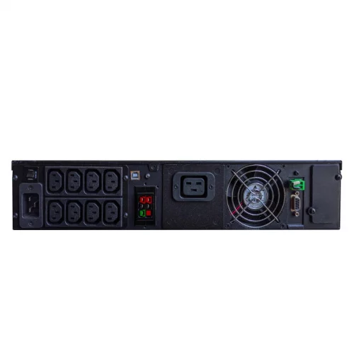 ИБП Powercom SNT-3000, 3000 Вт/3000 ВА, Rack/Tower, 8 розеток IEC320 C13 и 1 розетка IEC320 C19 с резервным питанием, LCD, USB, RS-232, слот под SNMP карту, ШхГхВ 428х635х84 мм, вес 31.3 кг/ UPS Powercom SNT-3000, 3000 W / 3000 VA, Rack / Tower, 8 IEC320 фото 4