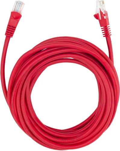 Патч-корд Buro UTP 4 пары cat.5E CCA molded 5м красный RJ-45 (m)-RJ-45 (m) (1645933) (1645933#MLN)
