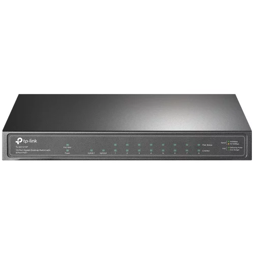 Коммутатор/ 8-port gigabit Unmanaged PoE+ Switch with 1 Gigabit RJ-45 + 1 SFP uplink ports, desktop mount, 8 802.3af/at compliant PoE+ ports, 1 Gigabit RJ-45 + 1 SFP uplink ports (TL-SG1210P) фото 4