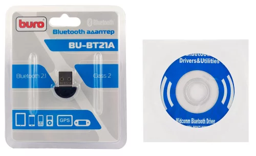 Адаптер USB Buro BU-BT21A BT2.1+EDR class 2 10м черный фото 2