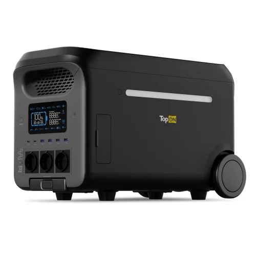 Портативная электростанция TopON TOP-H3000 2560Wh LFP 3000 Вт, 3 розетки 220 В, Anderson 378 Вт, DC и авторозетка 12.6 В, 2 Type-C, 4 USB, UPS, Wi-Fi