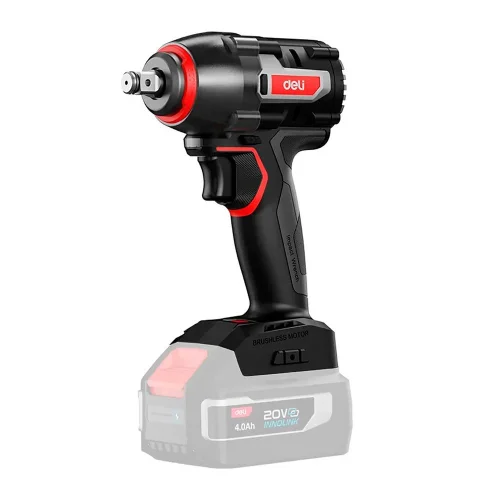 Гайковерт ударный аккумуляторный Deli DE231Z (Без АКБ и ЗУ, 20V, 500Нм, 0-2900об/мин, 0-3700уд/мин, картон)