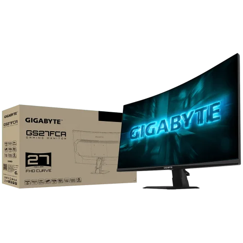 Монитор 27 Монитор 27 Gigabyte GS27FCA EK Black 27 VA, Curved, 1920x1080, 200Hz, 8bit, 1ms, 250cd/ m, 3000:1, 2xHDMI-2.0, DP-1.4, Vesa100) (20VM0-GS27FCABM-1EKS) фото 7