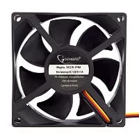 Gembird Вентилятор 80x80x25, гидрод., тихий, 3 pin/ 4pin Molex, провод 30 см (S8025H-3P4M)