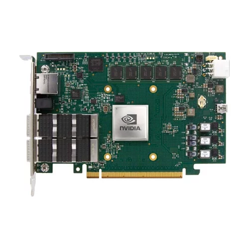 Интеллектуальный сетевой адаптер/ NVIDIA BlueField-2 P-Series DPU 100GbE Dual-Port QSFP56, integrated BMC, PCIe Gen4 x16, Secure Boot Enabled, Crypto Enabled, 16GB on-board DDR, 1GbE OOB management, T (MBF2H516C-CECOT)
