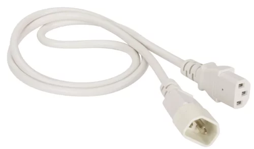 Шнур питания C13-C14, 3х0.75, 220В, 10А, белый, 3 метра (LAN-PP13/ 14-3.0-WH) (LAN-PP13/14-3.0-WH)