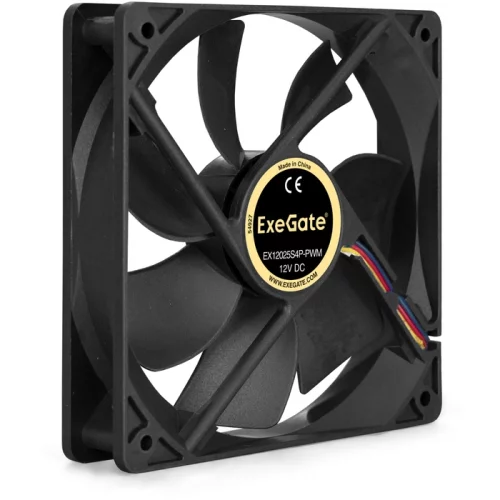 Exegate EX283393RUS Вентилятор ExeGate E12025S4P-PWM, 120x120x25 мм, подшипник скольжения, 4pin, PWM, 25dBA фото 2
