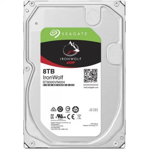 Жесткий диск/ HDD Seagate SATA3 8Tb IronWolf NAS 7200 256Mb 1 year warranty (без а/с пакетов) (ST8000VN004)