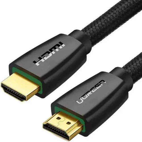 Кабель UGREEN HD119 (40104) 4K HDMI Cable Male to Male Braided. Длина: 10м. Цвет: черный (40104_)