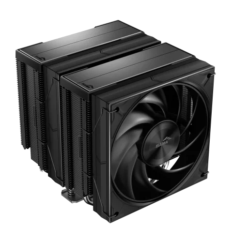 Кулер для процессора/ CPU Cooler SAMA A60B (265W, 4-pin PWM, 156.5mm, 6x6mm, 2x120mm, 78CFM, 29dBA, 2200RPM, S: 1851/1700/1200/115X, AM5/AM4, black) (A60-BKWNNXOX-G)