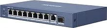 Коммутатор Hikvision DS-3E0510P-E/M(B) 9x1Гбит/с 1SFP 8PoE 58W неуправляемый