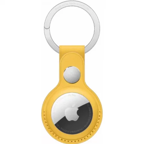Брелок-подвеска Apple AirTag Leather Key Ring Meyer Lemon (MM063ZM/A)