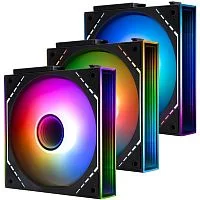 Thermalright Комплект вентиляторов (3 шт.) TL-M12QR-S X3 (Pack of 3) / Reverse / ARGB / 120mm PWM / TRTLM12QRS.3P
