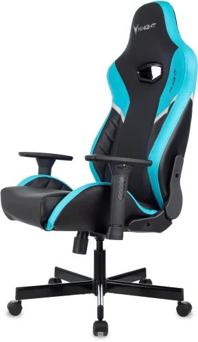Кресло игровое Knight Thunder 5X черный/ голубой экокожа крестов. металл (KNIGHT THUNDER 5X BL) фото 17