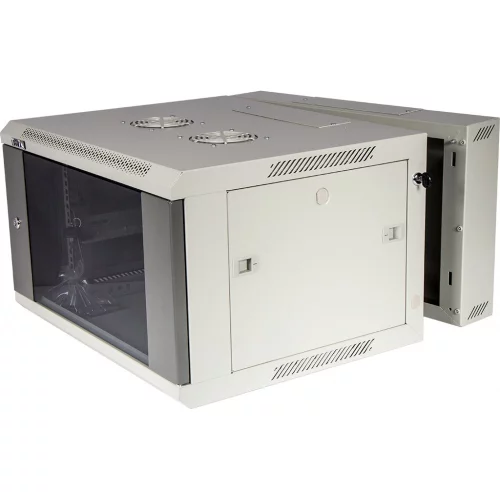 Шкаф настенный серии Pro, 3-секционный, 27U 600x600, стеклянная дверь, I -CBW3G-27U-6x6-GY (TWT-CBW3G-27U-6X6-GY)