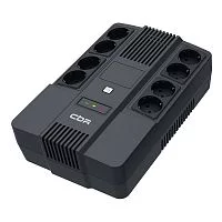 ИБП CBR [UPS-OFK-101E-600] 600VA/ 360W, Schuko CEE 7 Outlets: (x4 Battery & Surge Protected; x4 Surge Protected), LED, AVR, 12V/ 7Ah