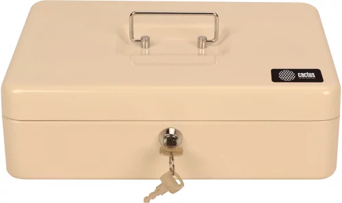 Ящик для денег Cactus CS-CB-004WT 90x300x240 бежевый металл