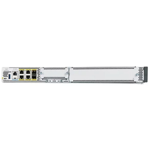 Маршрутизатор CISCO C8300 1RU with 1G WAN (1 SM slot and 1 NIM slot, and 6x 1GbE ports), 8GB DRAM, 8GB Flash, 16GB M.2 SSD Storage, 2x PSU 250W, Advanced security (NGFW, IPS/ IDS, AMP, URL, SASE) (C8300-1N1S-6T)