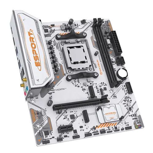 Материнская плата MAXSUN MS-eSport B850M WIFI ICE, AM5, B850, 2*DDR5, 2*SATA 3.0, 2*M.2, USB 3.2, USB 2.0, Type-C, 1*PCIE 16, 1*PCIE 1, HDMI+DP, mATX фото 3