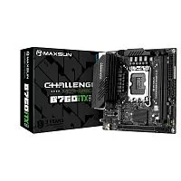 Материнская плата MAXSUN MS-Challenger B760ITX D5, LGA1700, B760, 2*DDR5, 4*SATA3, 2*M.2, 2*USB 3.2, 4*USB 2.0, 1*PCIEx16, 2*HDMI+2*DP, mITX
