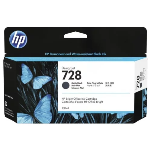 Картридж HP 728 черный матовый 130 мл. (3WX25A) (3WX25A) Картридж/ HP 728 130-ml Matte Black DesignJet Ink Cartridge (3WX25A)