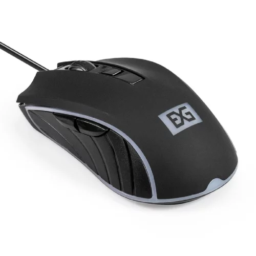Exegate EX298899RUS Мышь ExeGate Gaming Standard SL-9064 (USB, оптическая, 3600dpi, 6D, 6 кнопок и колесо прокрутки, длина кабеля 1,5м, черная с подсветкой, RTL)