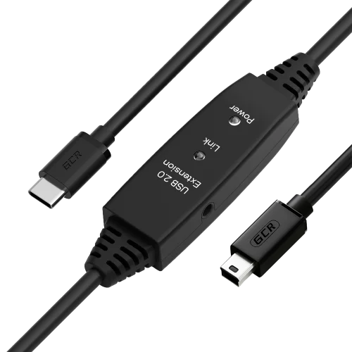 GCR PRO Кабель интерфейсный USB 3.0 (USB 3.2 Gen 1) Type C 0.5m, АМ / CM, 5 Гбит/с, черный, AL сase, экранирование, армирование, GCR-56019
