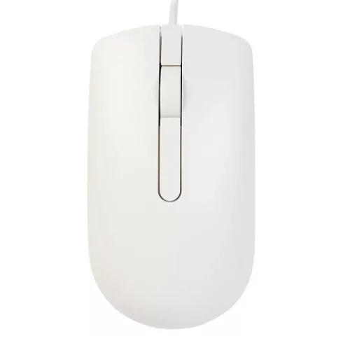 Мышь Dell MS116 Wired, USB, optical, 1000 dpi, 3 butt, White (570-AAKC)