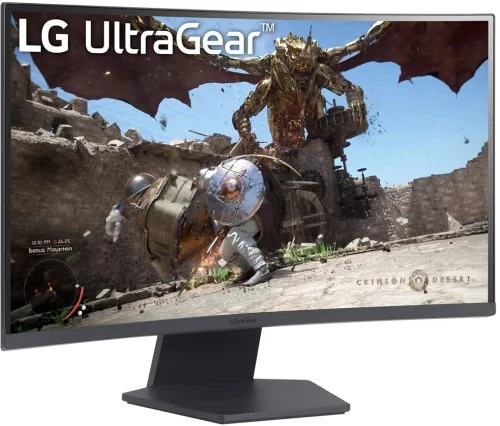 МОНИТОР 27 LG 27GS60QC-B Black (VA, изогнутый, 2560x1440, 180Hz, 1 ms, 178°/178°, 300 cd/m, 3000:1, +2хHDMI 2.0, +DP) фото 3