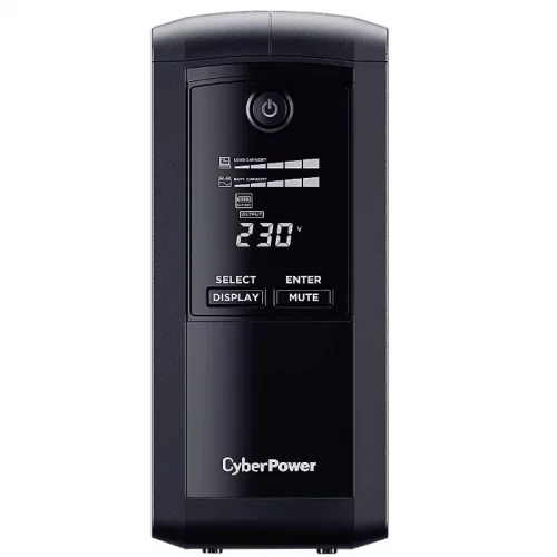 Источник бесперебойного питания/ UPS CyberPower VP1000ELCD Line-Interactive 1000VA/550W USB/RS-232/RJ11/45 (4 EURO)