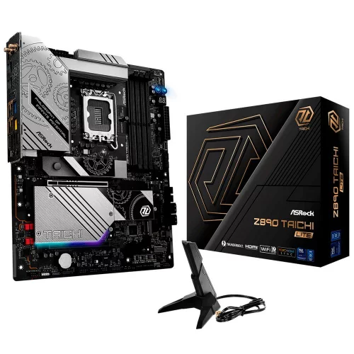Материнская плата ASROCK Z890 TAICHI LITE, LGA1851, Z890, 4*DDR5, 4*SATA, 6*M.2, 8*USB 3.2, 2*USB 2.0, 2*Type-C, 2*PCIx16, 1*M.2 (Key E), HDMI, ATX