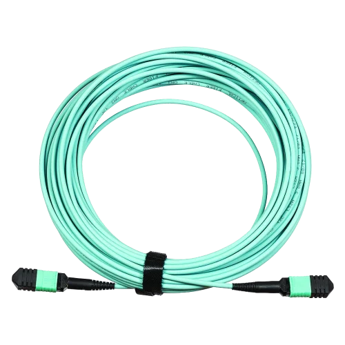 Каб.сборка Lanmaster LAN-12M-12M/OM3B-5.0 12x50/125 OM3 MPO-MPO полярность B 5м LSZH аквамарин