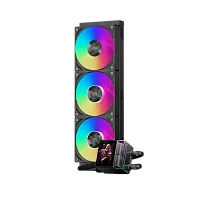 Система охлаждения/ Water Cooling System PCCooler DS360 ARGB Display BK (310W, 360mm, LED, Black, ARGB/ Fans: 3x120mm, 90.56CFM, 39.8dBA, 2500RPM/ Pump height 65mm, 15dBA, 2600RPM, Rad thickness 27mm/