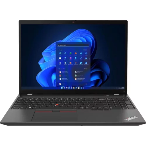 Ноутбук/ Lenovo ThinkPad T16 16 WUXGA (1920x1200) IPS i7-1260P 512GB_SSD 16GB W10_Pro BLACK 1Y  ( EN_kbd , 3pin cable )