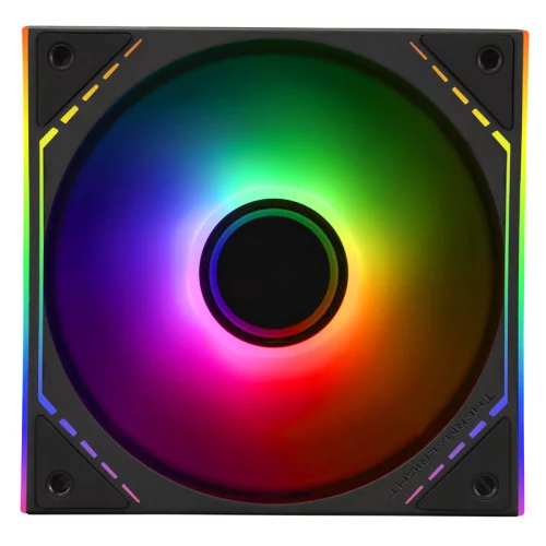 Кулер для корпуса/ Case Cooler Thermalright TL-M12-S (120x124x25mm, 4-pin PWM, ARGB, 47.6CFM, 23.2dBA, 1500RPM, Black)