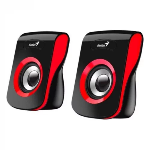 Колонки компьютерные Genius SP-Q180, 2.0, 2 x 3W RMS, USB-power, Red (31730026401)