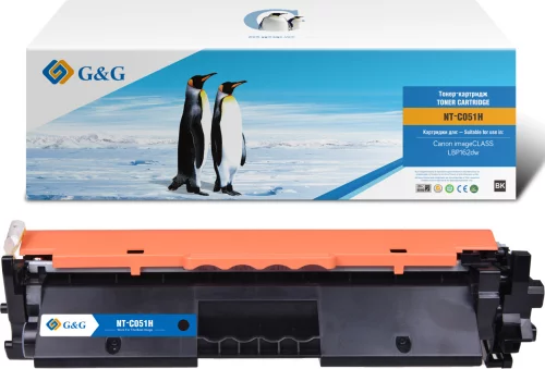 Картридж лазерный G&G GG-C051H черный (1700стр.) для Canon LBP 162dw/ MF 264dw/ 267dw/ 269dw