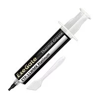 Exegate EX293373RUS Термопаста ExeGate ETP-11WMK Platinum (11 Вт/ (м•К), 30г, шприц с лопаткой)