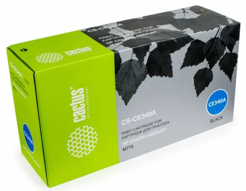 Картридж лазерный Cactus CS-CE340A CE340A черный (13500стр.) для HP CLJ M775