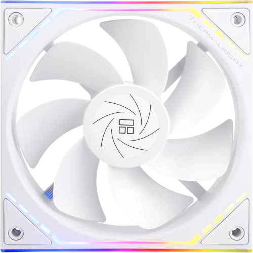 Кулер для корпуса/ Case Cooler Thermalright TL-M12RW Reverse (124x120x25mm, 4-pin PWM, ARGB, 42.6CFM, 23.2dBA, 1500RPM, White)