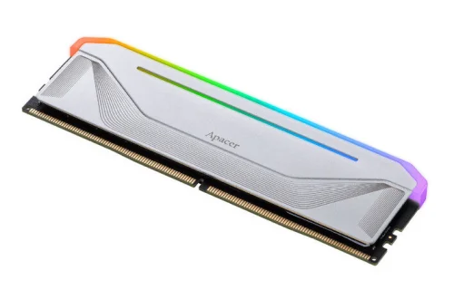 Оперативная память Apacer DDR5 16GB 5200MHz DIMM NOX RGB White Gaming Memory (PC5-41600) CL40 1.25V (Retail) 2048*8 Heat Sink (Retail) 3 years (AH5U16G52C522NWAA-1)