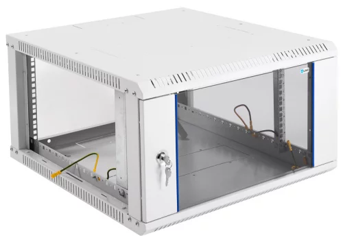 Шкаф телекоммуникационный настенный разборный ЭКОНОМ 6U (600 520) дверь стекло (ШРН-Э-6.500) фото 5