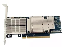 Сетевая карта Infiniband/ NVIDIA ConnectX-7 HHHL Adapter Card, 200GbE (default mode) / NDR200 IB, Dual-port QSFP112, PCIe 5.0 x16 with x16 PCIe extension option, Crypto D isabled, Secure Boot Enabled, (MCX755106AS-HEAT)