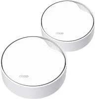 Бесшовный Mesh роутер TP-Link Deco X50-PoE(2-pack) AX3000 1000/ 2500BASE-T белый (упак.:2шт)