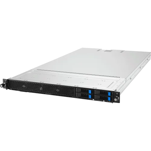 Серверная платформа ASUS RS501A-E12-RS4U, 1U, 1x SP5 LGA6096 (450W), 24x DDR5 6400 4800, 4x 2.5 hsb SATA SAS* NVMe, 2 x M.2 PCIe SATA up to 22110, 3x PCIe x16* + 1x OCP3.0, 2x 1GbE Intel I350 LAN, PSU 1+1 1600W (90SF03Y1-M00M50)
