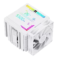 Кулер для процессора/ CPU Cooler Thermalright Peerless Assassin 140 Digital White (4-pin PWM, 165mm, Ni/ Cu, 6x6mm, 1x120mm + 1x140mm, 82.CFM, 29.6dBA, 1850RPM, S: 1200, 1700, 1851, 115X, 2011, 2066, A (PA140-DG-WH)