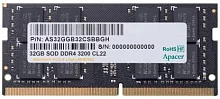 Apacer DDR4 32GB 3200MHz SO-DIMM (PC4-25600) CL22 1.2V (Retail) 2048*8 3 years (AS32GGB32CSBBGH/ ES.32G21.PSI)