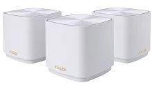 ASUS XD5 (W-1-PK)/ / 3 access point, 802.11b/ g/ n/ ac/ ax, до 574 + 1201Mbps, 2,4 + 5 gGz, white ; 90IG0750-MO3B20 (XD5 (W-3-PK))