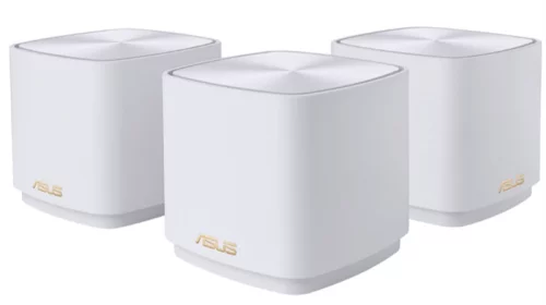 ASUS XD5 (W-1-PK)/ / 3 access point, 802.11b/ g/ n/ ac/ ax, до 574 + 1201Mbps, 2,4 + 5 gGz, white ; 90IG0750-MO3B20 (XD5 (W-3-PK))