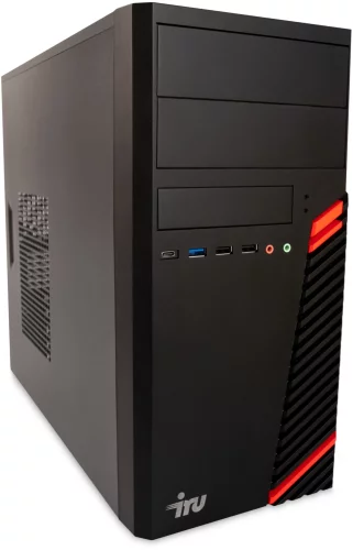 Компьютер IRU Home 310H5SE MT Core i5-10400 (2.9) 8Gb SSD1Tb DOS GbitEth 400W черный (1995676)